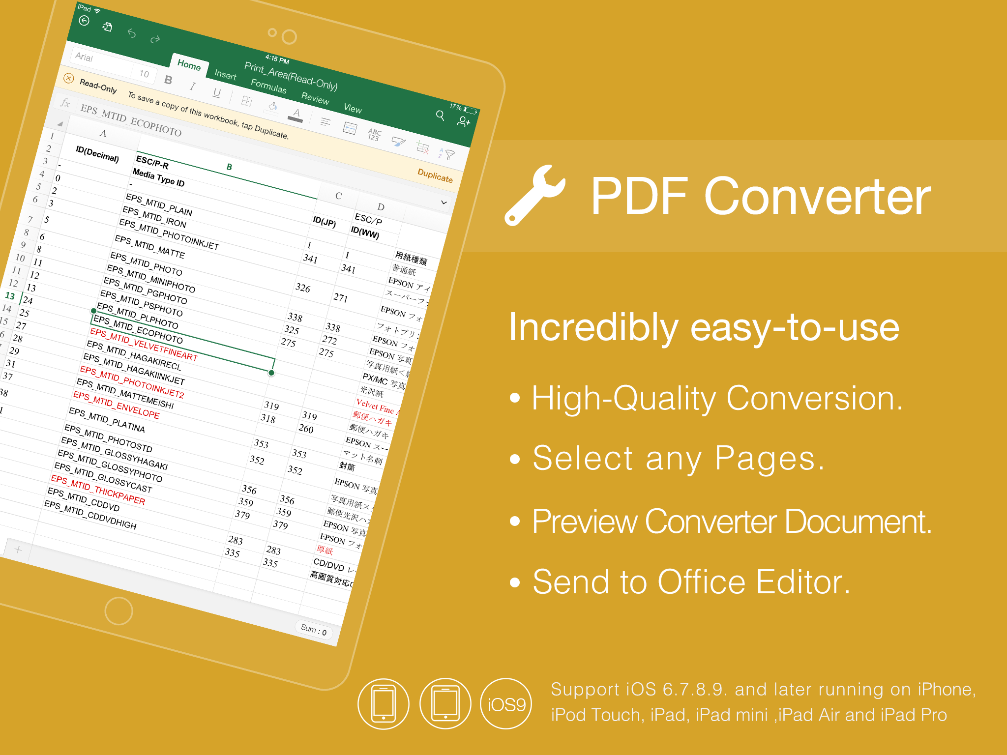 PDF to Converter for iPhone, iPad and other iOS devices - Convert PDF