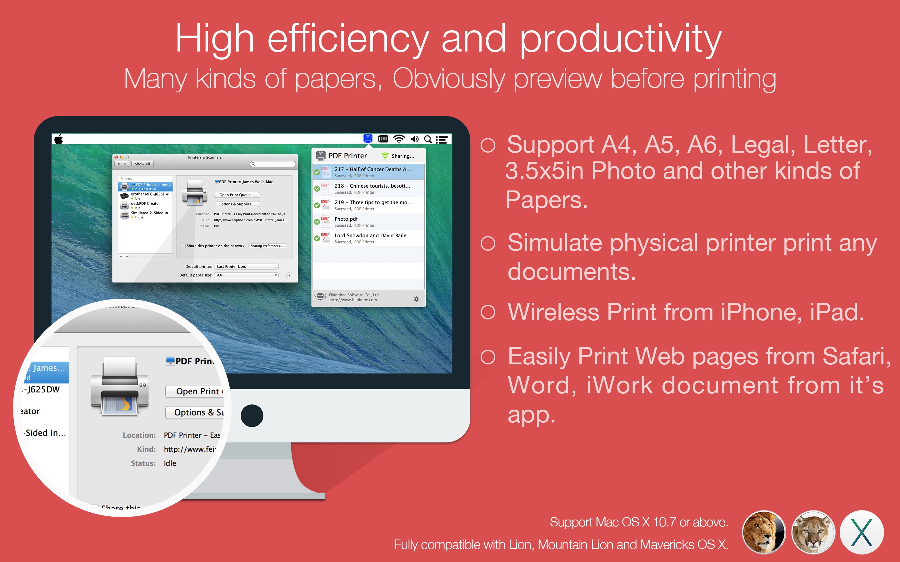 PDF Printer Easily Print to PDF 3.3.3 Mac 破解版 PDF打印软件