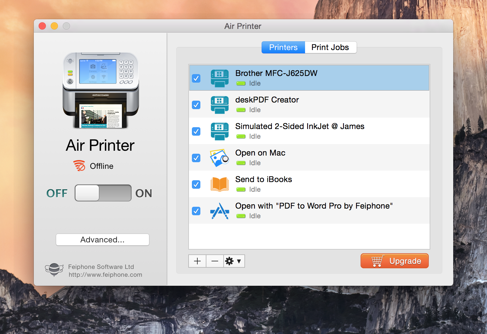 Air Printer - Wireless Print from iPhone, iPad to Any Printer attached on  your Mac or PC