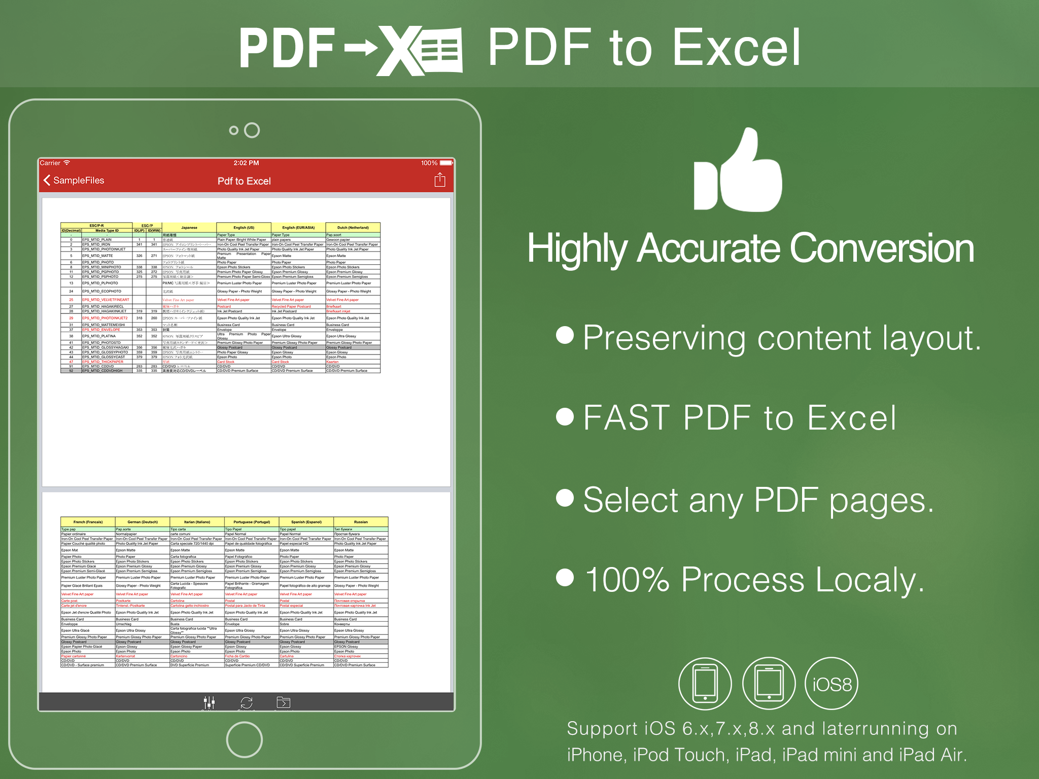 easy pdf to excel